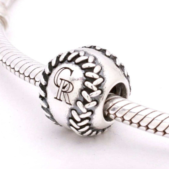 Authentic PANDORA Colorado Rockies Baseball Charm - USB790969-G009 - Picture 1 of 12